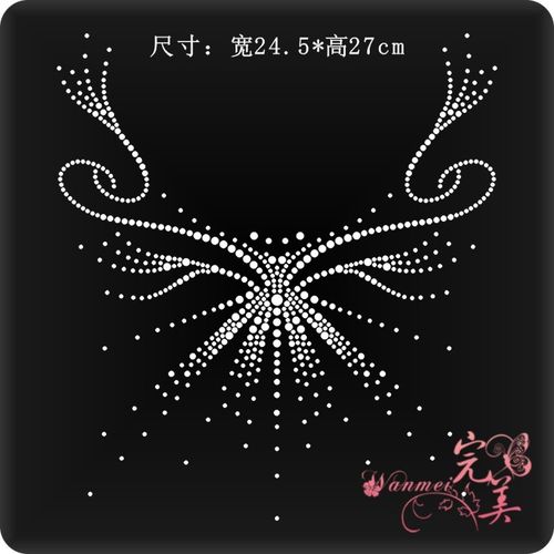 衣服装饰贴钻烫钻图毛衣水钻烫钻烫图 羊毛衫烫钻烫图案成品大图