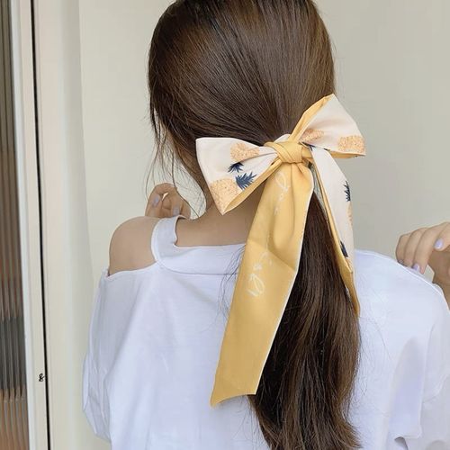 礼】发带女丝巾蝴蝶结水果发饰夏季外出扎头发头饰在逃公主丝带乐迪纯