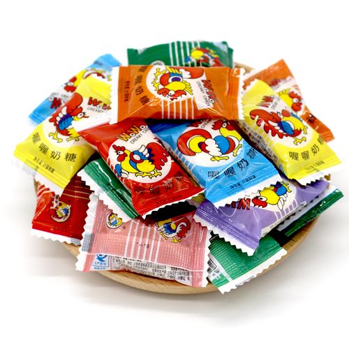 喔喔奶糖正宗大公鸡牛奶糖散装结婚庆喜糖果500g约80颗休闲零食