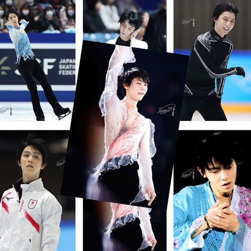 羽生结弦海报花滑巨星柚子专属签名写真海报墙纸墙贴体育明星周边