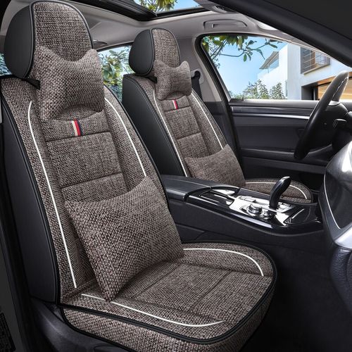 新款座包套汽车坐垫四季通用适用于大众新朗逸宝来速腾亚麻布艺夏季