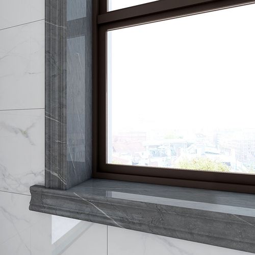 定制窗台板包边窗套石塑线条窗框人造石窗口窗户窗沿大理石台面【4月