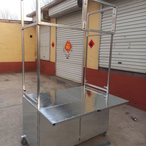 【可拆卸】移动小吃车餐车带轮小推车多功能摆摊地摊货架烧烤车