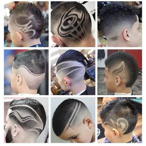 迷几男童剪头发模型 头型宝宝儿童理发模具成人造型模板个性雕刻