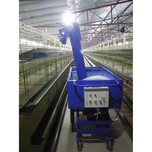养鸡自动上料车半自动推式饲料喂料加料机蛋鸡肉鸡通用电动上料车