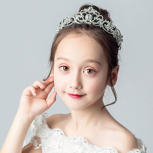儿童皇冠大发箍韩国小王冠头饰公主女孩头饰女童生日水晶头发饰品