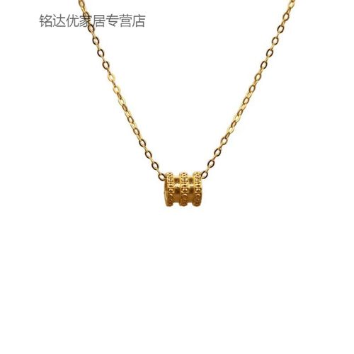 新款老凤祥款式黄金项链小蛮腰999足金吊坠18k锁骨链送女友情人节礼物