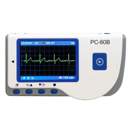 心电监护仪pc-80b家用心电图机动态心脏检测仪掌上监测心电仪 pc-80b