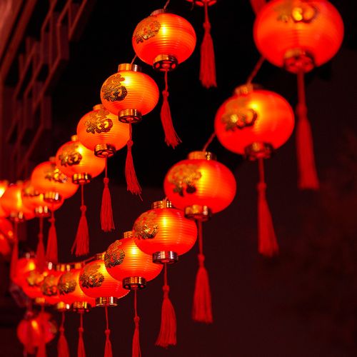 元宵节2022新年小红灯笼中国结led彩灯闪灯串灯家用节福装饰布置