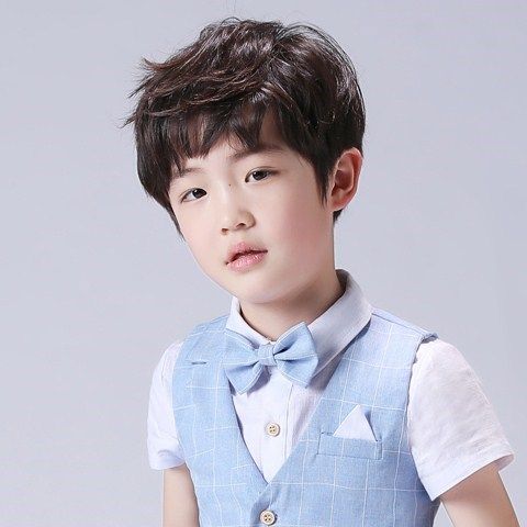 拍照道具小童蓬松头发短卷发头套小孩男童假发 帅气 韩版男孩短发