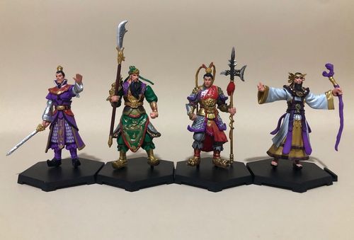 三国演义人物张飞关羽刘备曹操吕布貂蝉摆件车饰扭蛋