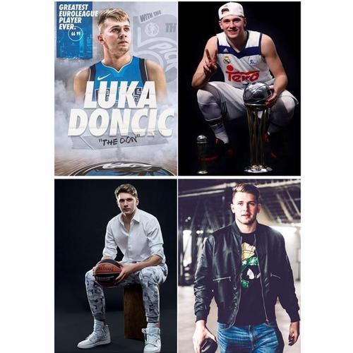 卢卡东契奇海报luka doncic4张一套加厚防水高清