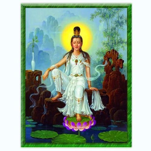 佛像画像净土观音菩萨图佛像相纸双面塑封【4月8日发完】