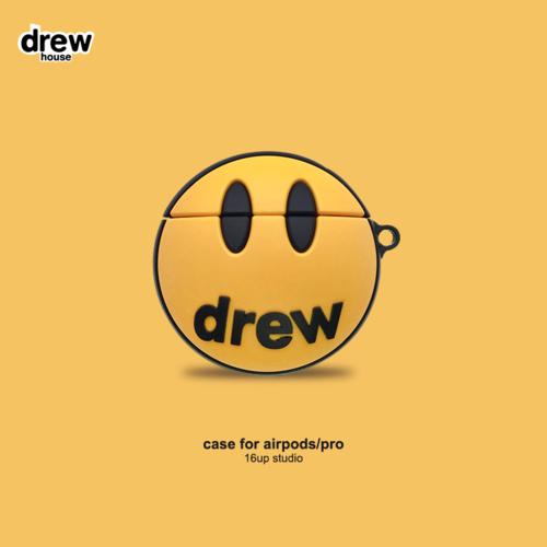 drew笑脸适用airpods保护套pro比伯潮牌苹果2代蓝牙耳机软壳硅胶3