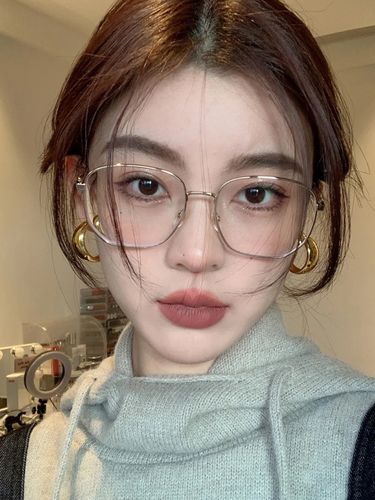 日系方形眼镜框网红款方脸适合的眼镜ins风网上配眼镜