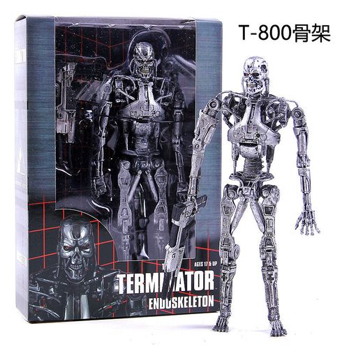 终结者 t800 骨架  终结者未来战士2 施瓦辛格可动人偶手办模型