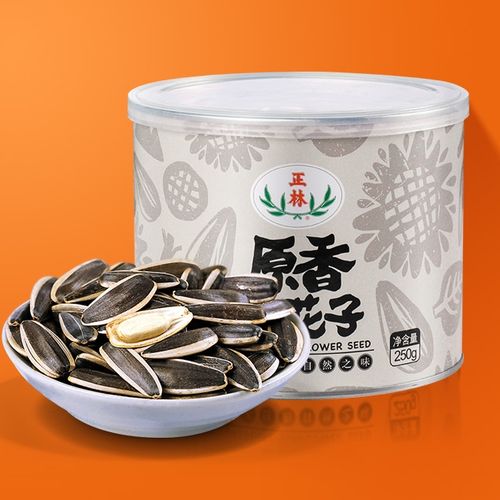 【u先试用】正林瓜子原味葵花籽罐装250g*1罐装大颗粒原香瓜子