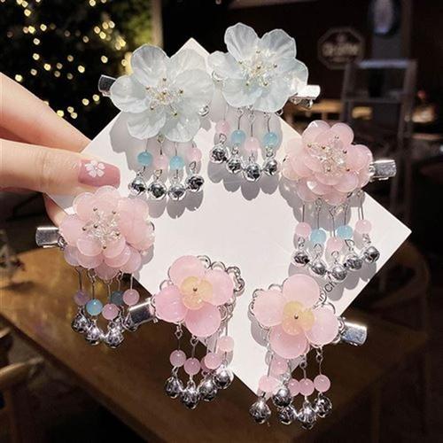 复古宝宝头花韩系女童p发饰韩版过年洋气l头花儿童红色小女孩秋冬