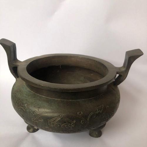 古董 古玩铜器收藏 明朝宣德炉 大明宣德年制纯铜香炉 家居摆件