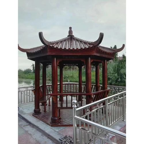 别墅花园防腐木碳化实木仿古建筑亭子木屋长廊葡萄架 八角凉亭定制不