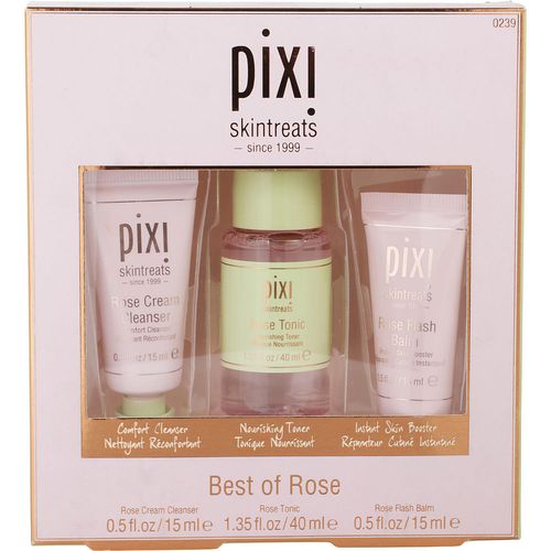 pixi; gift set; rose cream cleanser 15ml   rose toner 40ml