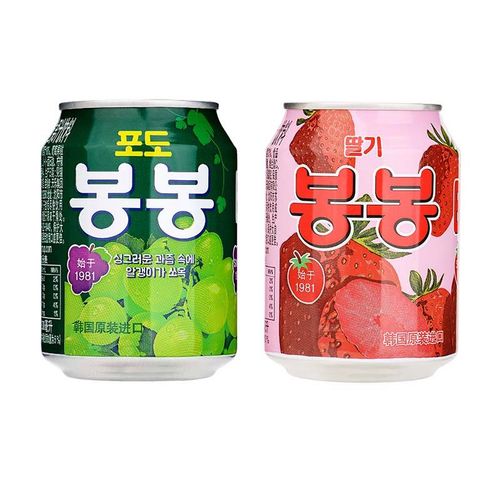 乐天葡萄汁【180ml/238ml】韩国原装进口网红饮料乐天lotte芒果汁海太