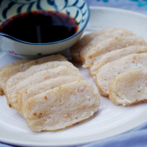 温州鱼饼鱼糕海鲜鮸鱼饼温州特色特产小吃鱼豆腐纯手工酒店配菜