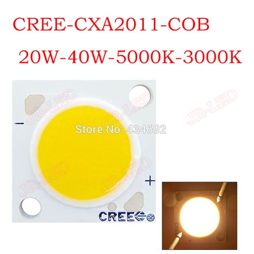 cree美国原装cxa2011 20w 40w 30w cob大功率led灯珠白 暖白3000k