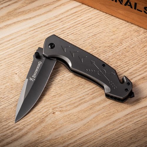 菊田水果刀折叠刀具防身冷兵器折刀军刃特种兵氚气刀