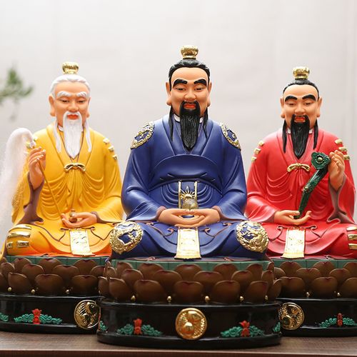 树脂三清神像太上老君像道教道场供奉元始天尊道德天尊三清祖师