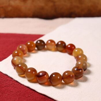 不行保真天然羊角手串男女款血丝羊角佛珠108颗文玩手串 12mm17颗珠子