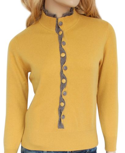 17女装新款女式羊绒衫立领扭扭扣羊绒衫百搭修身针织