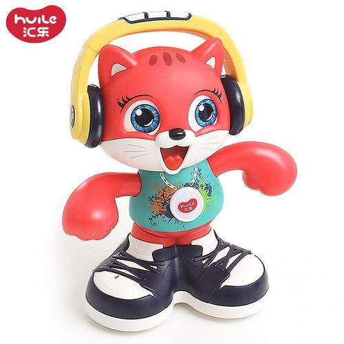 汇乐玩具721跳舞猫可充电动唱歌说话抖音摇摆幼儿童早教网红玩具.