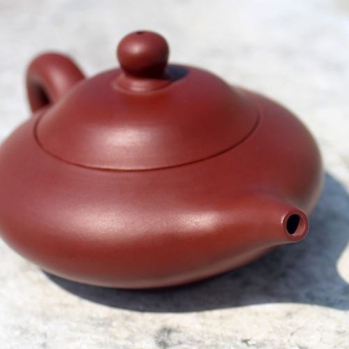 潮州手拉壶潮州朱泥壶紫砂壶迷你小茶壶功夫茶具100c手把壶纯手工