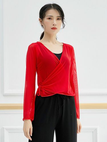 舞蹈服网纱衣练功服女成人古典舞身韵服瑜伽服舞韵形体服民族舞服