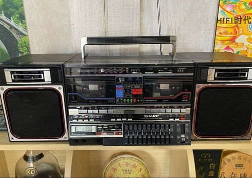 二手日本原装夏普sharp/gf800z(bk)收录机 老式收音机怀旧录音机