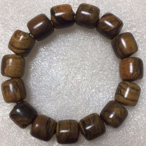 y花奇楠佛珠手串108颗手持念珠手链蛇纹木蛇鳞木拓木檀手串男依莲妃