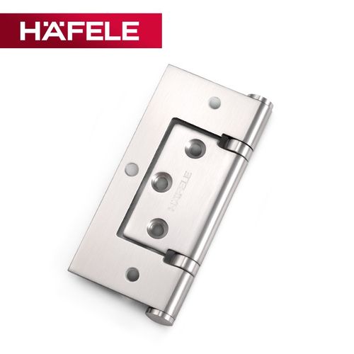 德国海福乐hafele木门房门通用铰链不锈钢免开槽4寸恬静子母合页