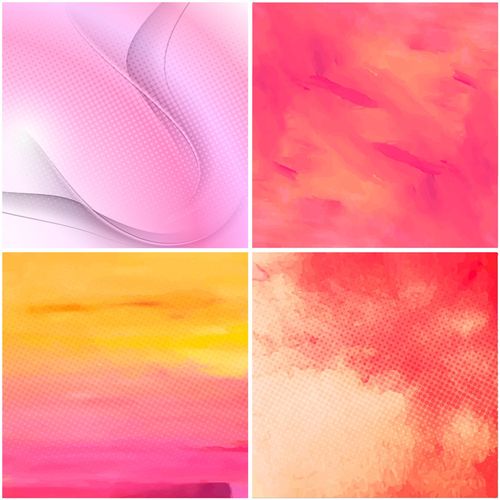 a0267水彩手绘背景手绘彩色标题唯美精致渐变eps设计