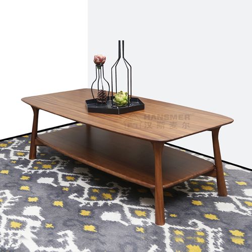 北欧e家汉斯麦尔二代产品黄檀木长茶几客厅家具现代轻奢