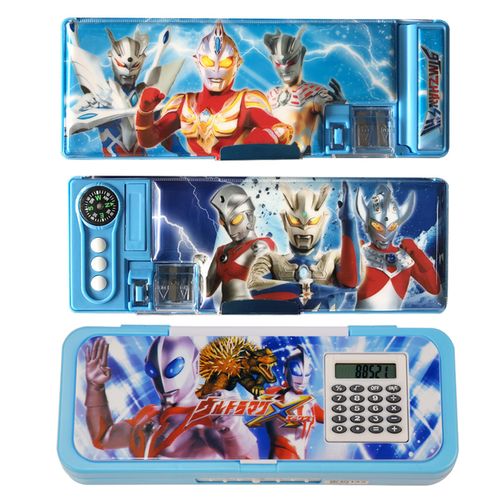 创意多功能自动铅笔盒女幼儿园小学生男儿童文具盒双面笔盒奥特曼