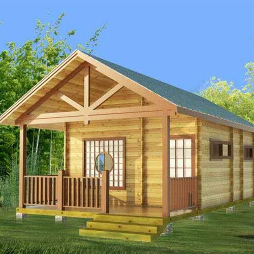 户外木屋定制防腐木别墅农家乐小型移动庭院小木屋茅草屋房子