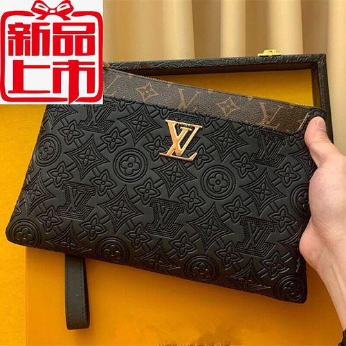 香港潮牌愛玛仕lv8小c·k鼠七匹.狼装新款男士手包手.