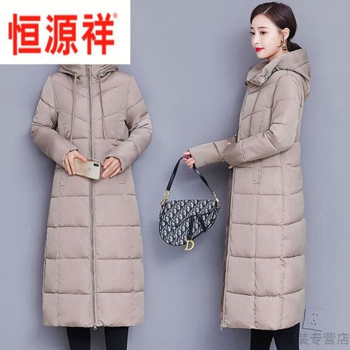 恒源祥授权店铺反季棉衣女2020新款棉服女中长款大码外套加厚棉袄女长