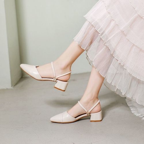 女鞋夏季薄款凉鞋2021包头拖鞋百搭两穿粗跟低跟休闲