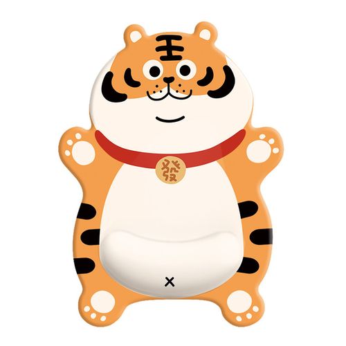 【官方京品】发财萌虎新年鼠标垫护腕硅胶滑垫键盘手托软垫护腕垫办公