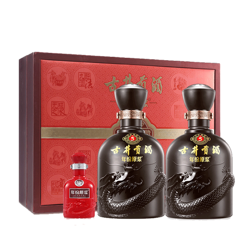 【顺丰包邮】古井贡酒 年份原浆古5礼盒 40.6度425ml*2瓶白酒送礼