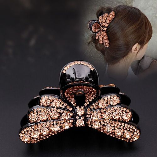 发夹抓夹大号韩国发饰水钻头饰品头发夹子发抓中号卡子盘发抓发夹