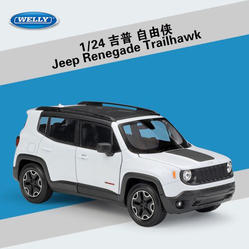 威利1:24吉普自由侠 jeep renegade trailhawk suv汽车模型车模摆件