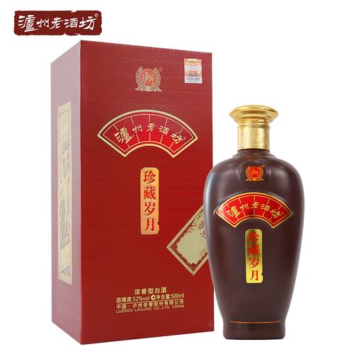 泸州老酒坊酒珍藏岁月 52度浓香型白酒单瓶装